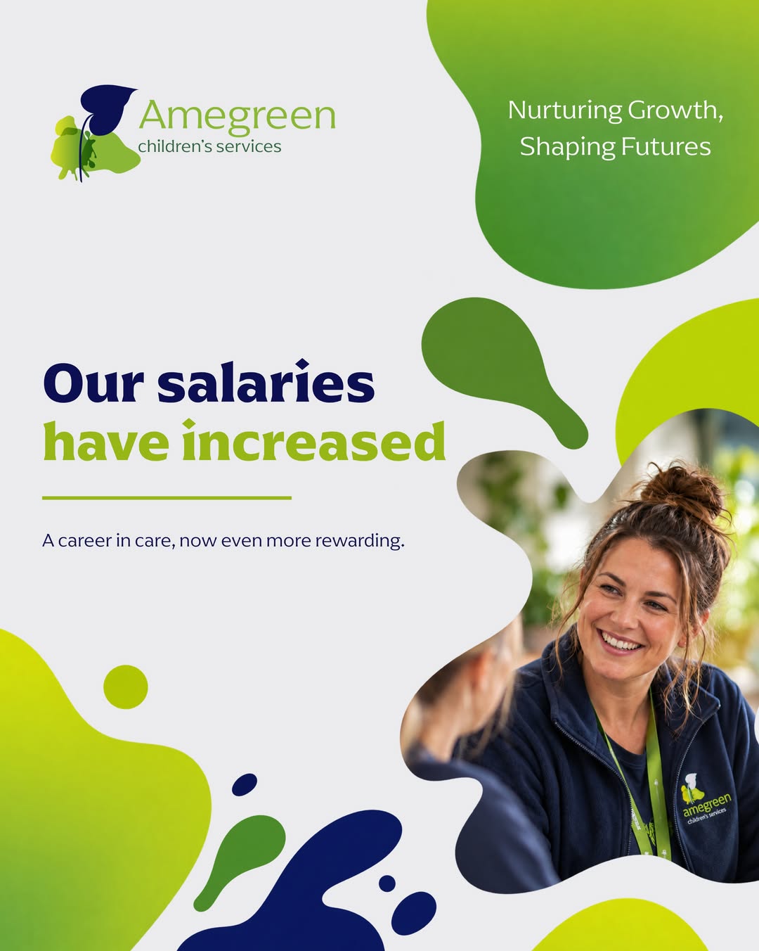 We’ve increased salaries at Amegreen. 

But building a rewarding career with us is about more than pay. We want our colleagues to feel supported to develop, grow and build their fu