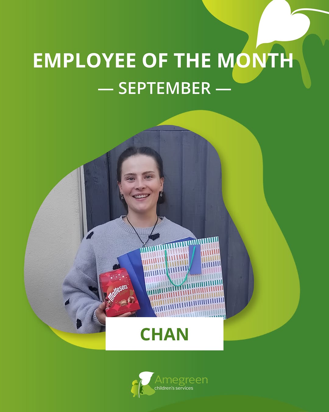 A huge congratulations to Chan, our Employee of the Month for September! ⭐💚

Chan has been recognised for the care and creativity she puts into making our homes feel that little bi